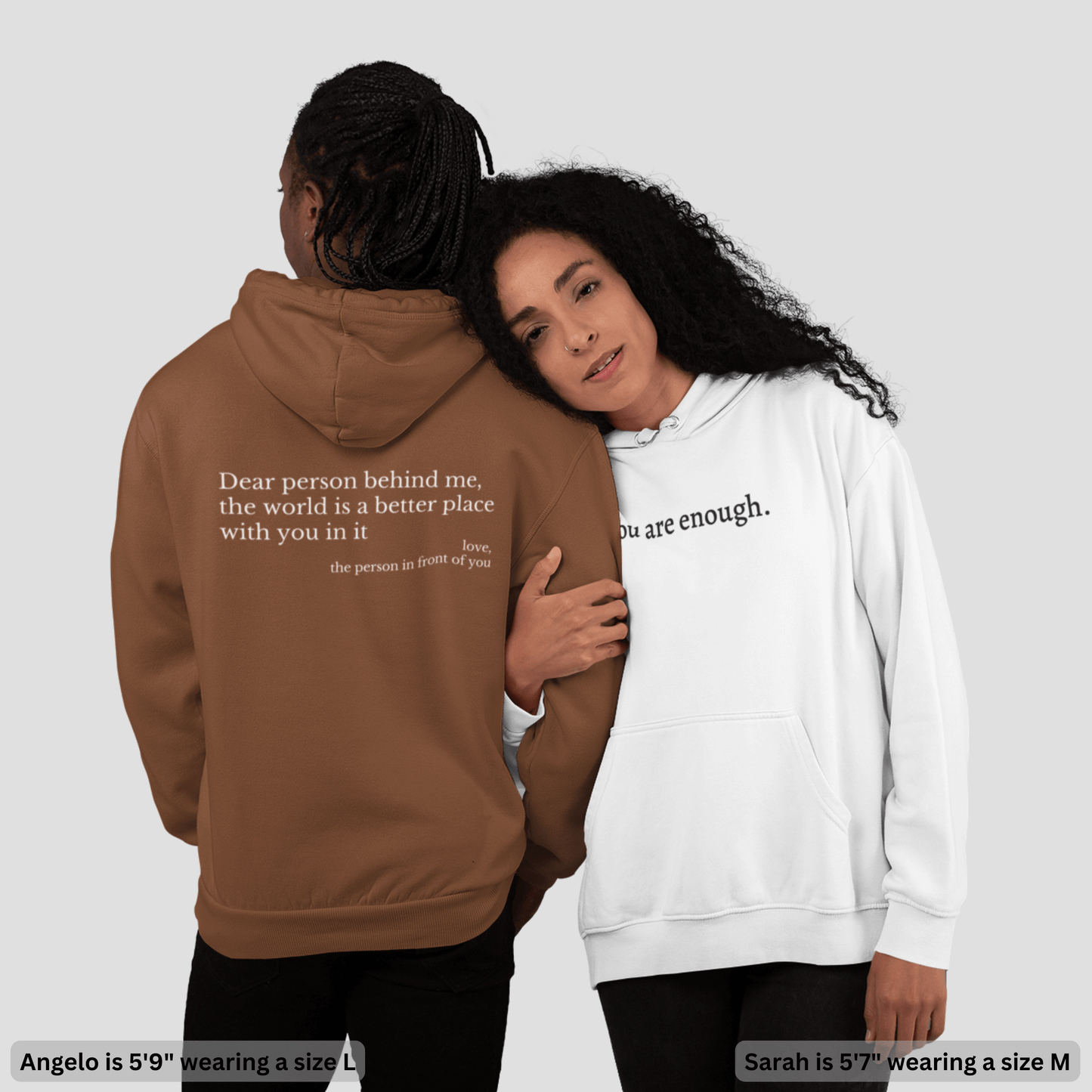 Dear Person Behind Me Message Hoodie – Unisex Fit