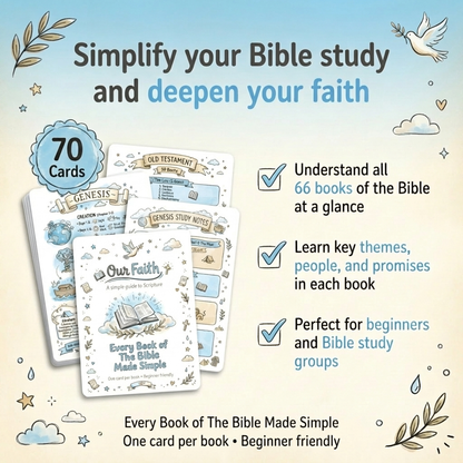 Our Faith Bible Study Cards
