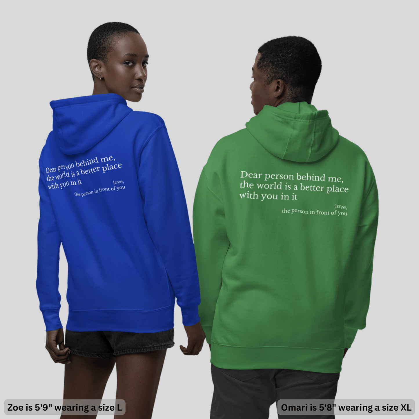 Dear Person Behind Me Message Hoodie – Unisex Fit